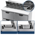 Thumbnail image #5 for Beverage-Air 48-Inch Two-Section Sandwich Top Refrigerated Counter with 12-Pan Top and 4 Drawers