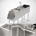 Thumbnail image #5 for Perlick 12-Inch Freestanding Stainless Steel Underbar Blender Station with Dump Sink and Recessed Blender Shelf