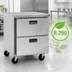 Thumbnail image #4 for Centerline 27-Inch Compact Undercounter Drawer Freezer, 6.5 Cu. Ft., Self-Contained Rear-Mount, Stainless Steel