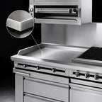 Thumbnail image #4 for Jade Range (Middleby) Titan JMRH-72G 72-Inch Heavy-Duty Modular Gas Griddle Top Range, Manual Controls, 1-Inch Polished Steel Plate