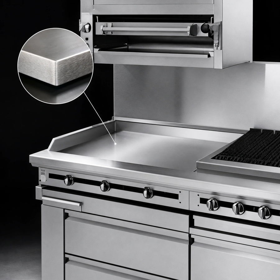 Thick Polished Steel Griddle Plate