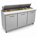 Thumbnail image #5 for Kelvinator Commercial 71-11/16-Inch Three-Section Refrigerated Sandwich/Salad Prep Table, 18 1/6 GN Pan Capacity