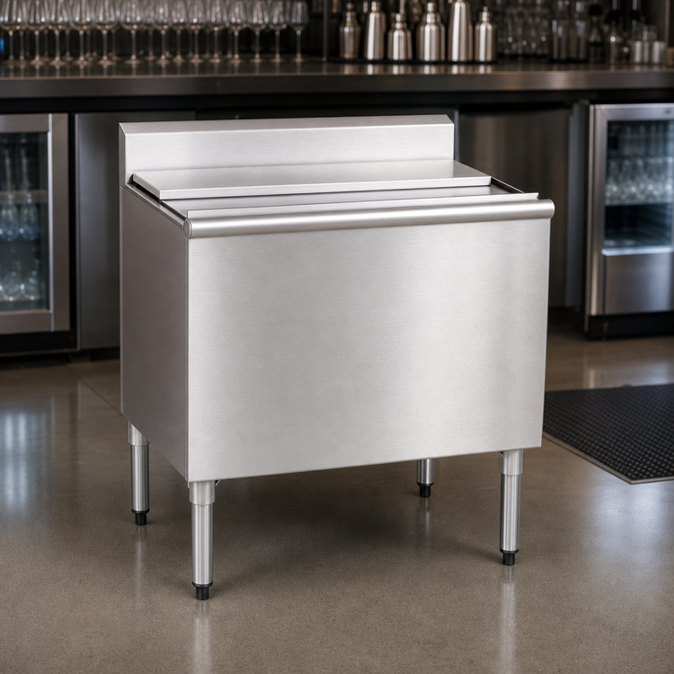 Product image #4 for Eagle Group 1800 Series 36-Inch Underbar Ice Chest with 16-Inch Deep Bin and Sealed-In 7-Circuit Cold Plate