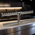 Thumbnail image #4 for Glastender PT-16-MF 16-Faucet Air-Cooled Countertop Pipe Tee Draft Dispensing Tower, Mirror Finish