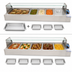 Thumbnail image #4 for Countertop Wet Bain Marie Food Warmer, Stainless Steel, 5-Pan Capacity, 110V