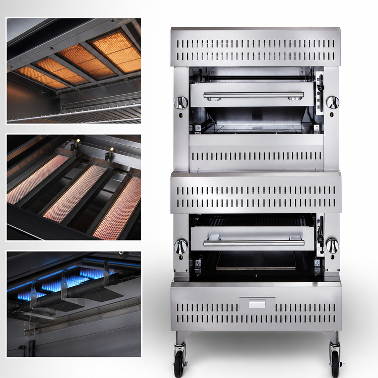 Product image #5 for Vulcan V Series Double Deck Ceramic Gas Upright Broiler, Range Match, 36-Inch