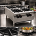 Thumbnail image #4 for RedHots Chef's Line 24-Inch 4-Burner Countertop Natural Gas Hot Plate