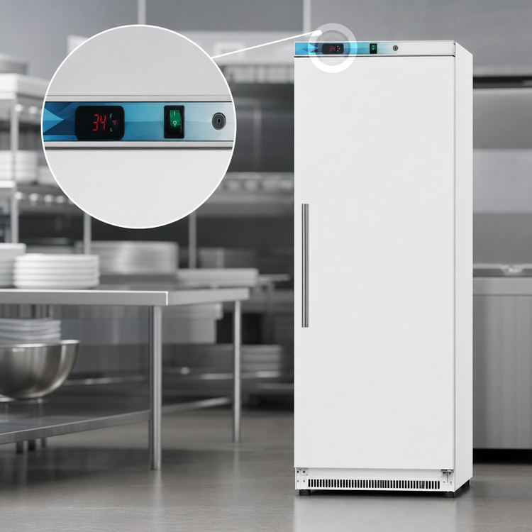 Product image #5 for KoolMore 12 Cu. Ft. White Single-Section Reach-In Refrigerator with Solid Door