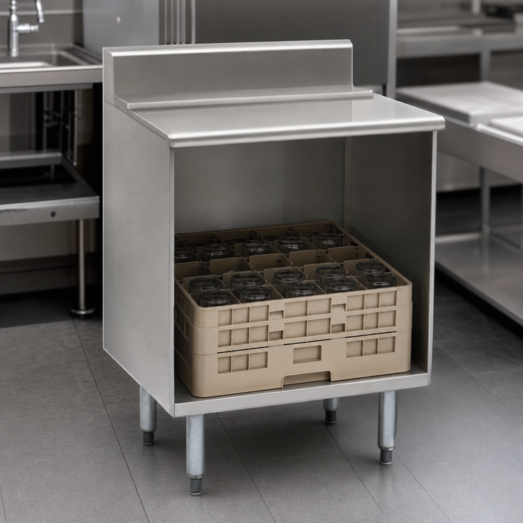 Product image #4 for Eagle Group 2200 Series Flatboard Top Glass Rack Storage Unit for 20 x 20 Glass Racks, 24 x 24 x 33-1/2 Inches