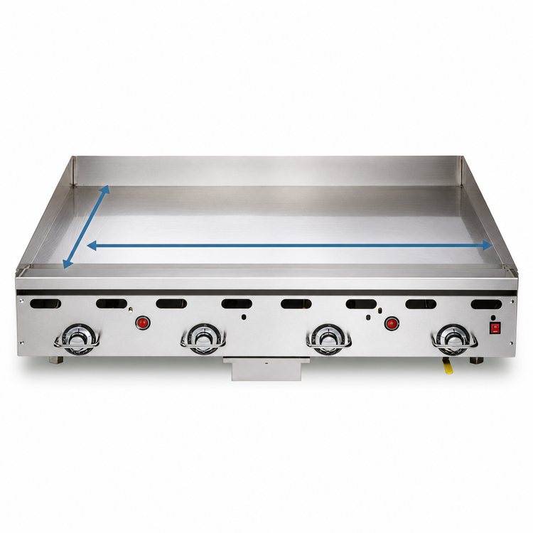 Product image #5 for Vulcan 948RX-30 Heavy Duty Countertop Gas Griddle, 48-Inch x 30-Inch Cooking Surface, 108,000 BTU
