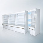 Thumbnail image #5 for Howard-McCray Ovation Series SC-OD30E-4-LED 51-Inch Dairy Open Merchandiser, Self-Contained, LED, 3-Tier, White, Vertical