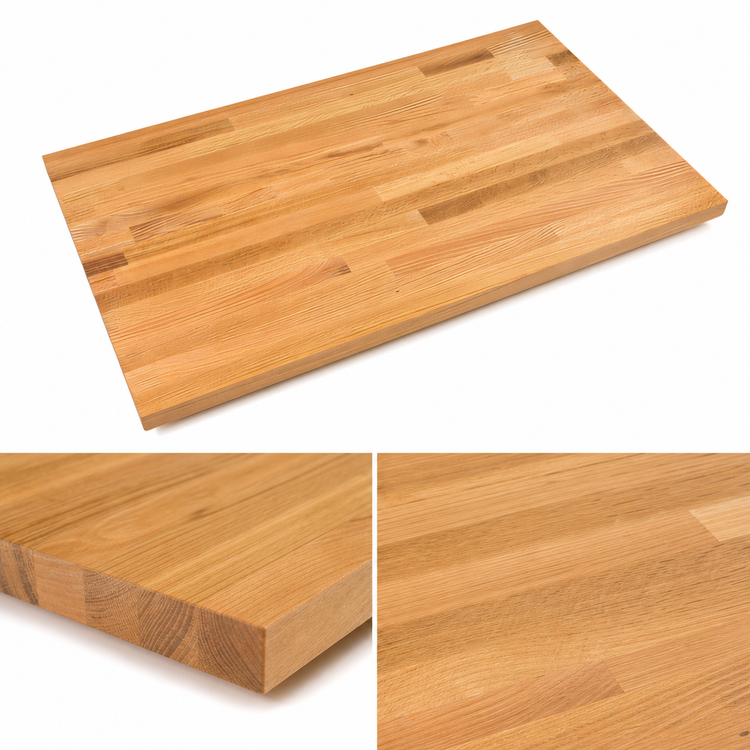 Product image #4 for Appalachian Red Oak Blended Edge Grain Kitchen Countertop, 12 x 25 x 1.5 Inch, Penetrating Oil Finish
