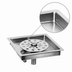 Thumbnail image #4 for Glastender 7-Inch Square Drop-In Rinser Faucet Drain Tray, Stainless Steel