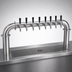 Thumbnail image #4 for Krowne Pass-Through Pipe Beer Tower, 8-Faucet Capacity, Air-Cooled, Brushed Stainless Steel, 45-Inch Length