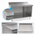 Thumbnail image #4 for Spec-Master Marine Counter Edge Open Front Cabinet Base Work Table, 84 x 24 Inch, Stainless Steel
