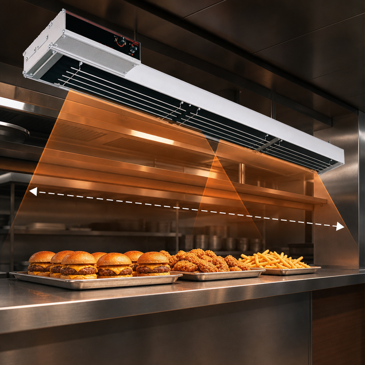 Product image #4 for Hatco Glo-Ray 60-Inch High Watt Dual Infra-Black Strip Heater, Unlighted