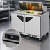 Thumbnail image #4 for Turbo Air Super Deluxe 48-1/4-Inch Front Breathing 2-Section Mega Top Sandwich/Salad Prep Table, 18-Pan, Self-Contained R-290