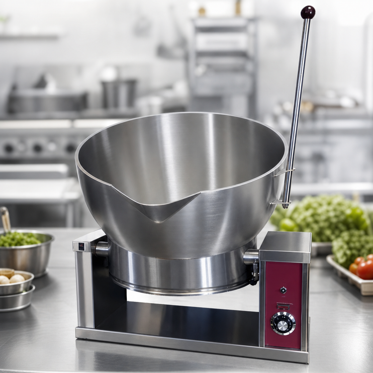 Product image #4 for Crown ECTRS-16 Electric Countertop 16 Gallon Round Tilting Skillet