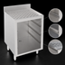 Thumbnail image #4 for Krowne Silver Series Floor Model Bar Glass Storage Cabinet with Drainboard Top, 3-Rack Capacity, 24-Inch Wide