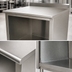 Thumbnail image #4 for Advance Tabco Special Value Series 60 x 30 Inch Economy Open Base Work Table with 5-Inch Backsplash