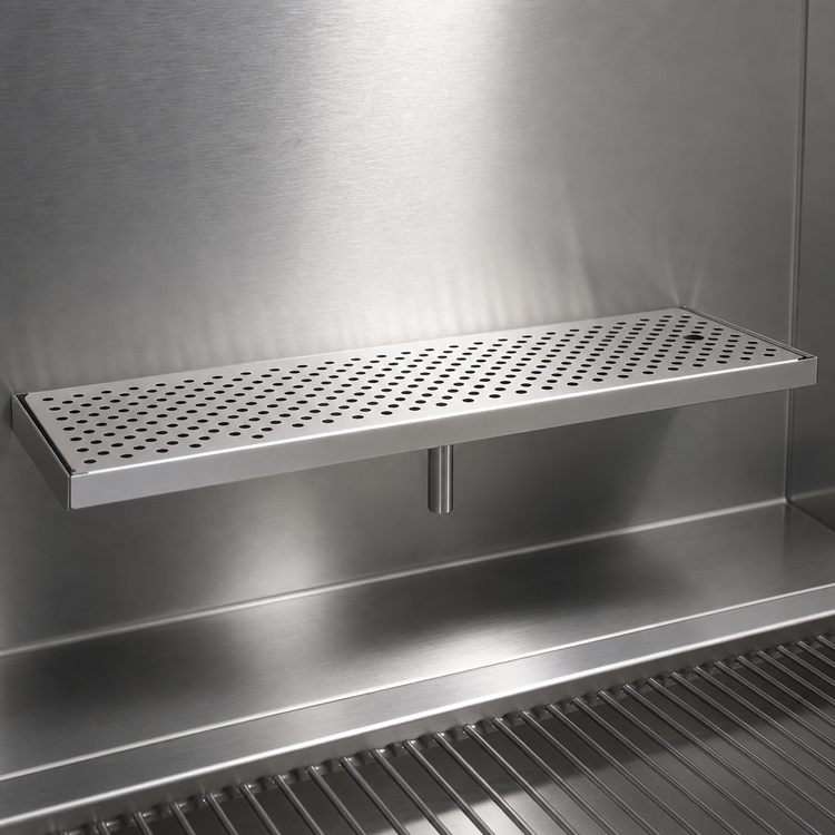 Product image #4 for Glastender Surface Mount Stainless Steel Drain Pan, 26 Inch W x 8 Inch D