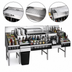 Thumbnail image #4 for Glastender 60-Inch All-In-One Underbar Ice Bin/Cocktail Station with Center Ice Bin, Sink, Blender Shelf, Speed Rail, and 10-Circuit Cold Plate