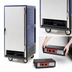 Thumbnail image #4 for Metro C5 3 Series Mobile 3/4 Height Heated Holding Cabinet, Low Wattage, Blue Insulation Armour, Full-Length Solid Door, Fixed Wire Slides