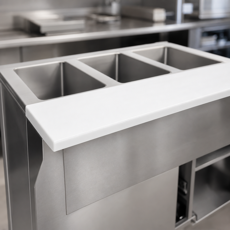 Product image #4 for Eagle Group 79-Inch Thermoplastic Cutting Board Replacement for HT5 5-Well Hot Food Table