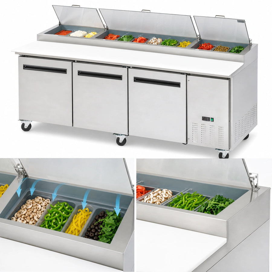 Raised Refrigerated Pan Rail
