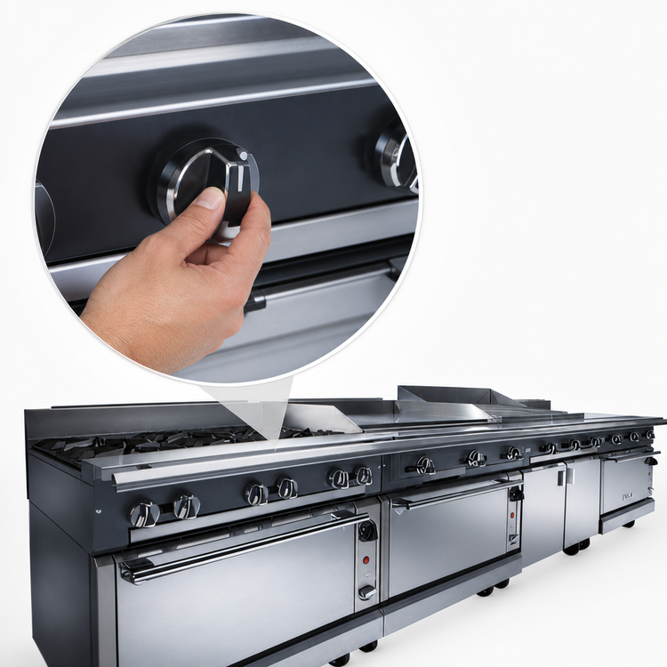 Product image #4 for Vulcan V Series 18-Inch Heavy Duty Gas Griddle with Storage Base and Cabinet Doors