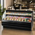 Thumbnail image #5 for Turbo Air Low-Profile Horizontal Open Display Merchandiser with Glass Side Panels, 75-3/4W, 14.8 Cu. Ft., Self-Contained, R290