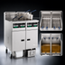 Thumbnail image #4 for Pitco Solstice Supreme Reduced Oil Volume Gas Countertop Fryer with Split Frypot, 2 x 17 lb Tanks, Computer Controls, and Built-In Filter Drawer System