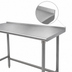 Thumbnail image #4 for Advance Tabco 144-Inch x 36-Inch 16-Gauge 430 Stainless Steel Open Base Work Table with 1-1/2-Inch Rear Up-Turn