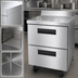 Thumbnail image #4 for Hoshizaki Steelheart 27-Inch One-Section Worktop Refrigerator with 2 Drawers, Self-Contained Rear-Mounted, 1/6 HP