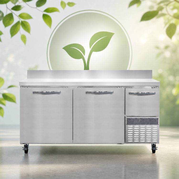 Product image #4 for Continental Refrigerator FA68NBS 68" Worktop Freezer with 6" Backsplash