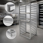 Thumbnail image #3 for Channel Manufacturing RIR-24 Heavy-Duty Aluminum End-Load Bun Pan Rack, 24-Pan Capacity, 18" x 26" Pans