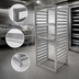 Thumbnail image #3 for Channel Manufacturing Heavy-Duty Aluminum End-Load Bun Pan Rack, 24-Pan Capacity for Reach-In Refrigeration