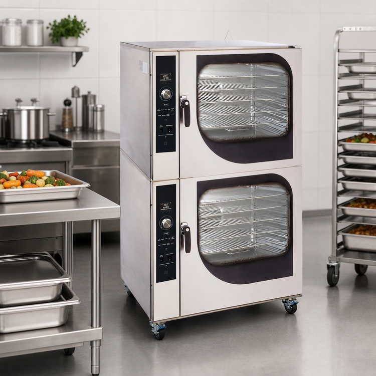 Product image #4 for Blodgett Combi Stacked Electric Convection and Combi Oven, 2-Deck, Full-Size Pan Capacity