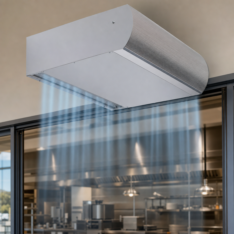 Product image #4 for Berner Architectural Series AHC10-3108A High Performance Unheated Air Curtain, 108 Inch, 3-Motor, 3-Speed