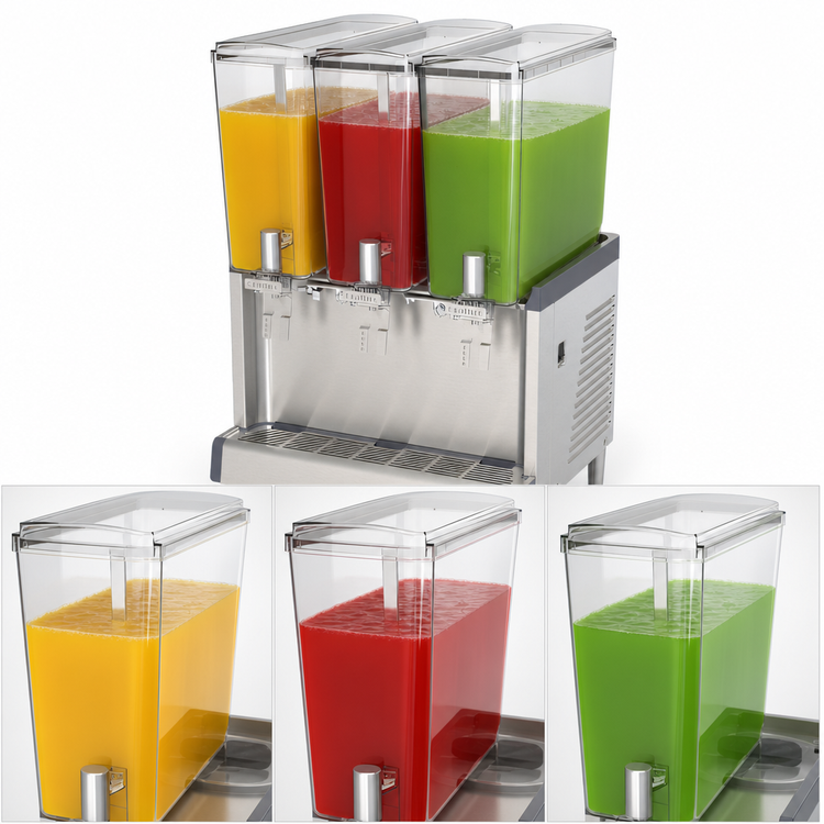 Product image #4 for Crathco Simplicity Bubbler Triple-Agitator Tall Pre-Mix Cold Beverage Dispenser