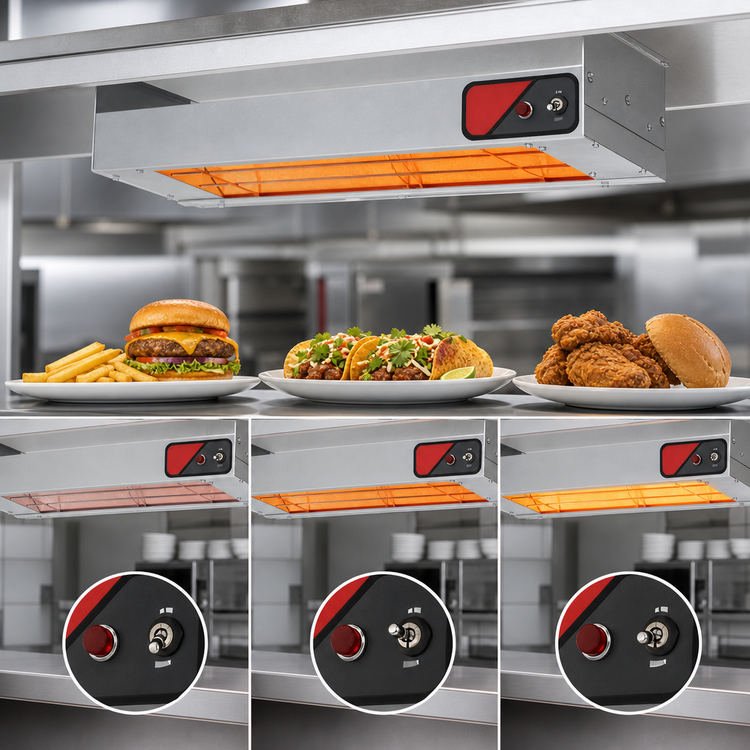 Product image #4 for Nemco 60-Inch Single Unlighted Infrared Strip Heater with Infinite Temperature Control, 240V