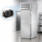 Thumbnail image #4 for True Mfg. - General Foodservice SPEC SERIES STR1RRT89-1S-1S-HC One-Section Stainless Steel Roll-Thru Refrigerator, Self-Contained, Locking Doors