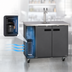Thumbnail image #4 for Maxx Cold X-Series Two-Section Freestanding Keg Cooler with Single Tower and Dual Faucets, 10.5 Cu. Ft.
