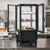 Thumbnail image #4 for BakeryXpress Countertop Pass-Thru Refrigerated Display Case with Double Glass Doors and 3 Shelves