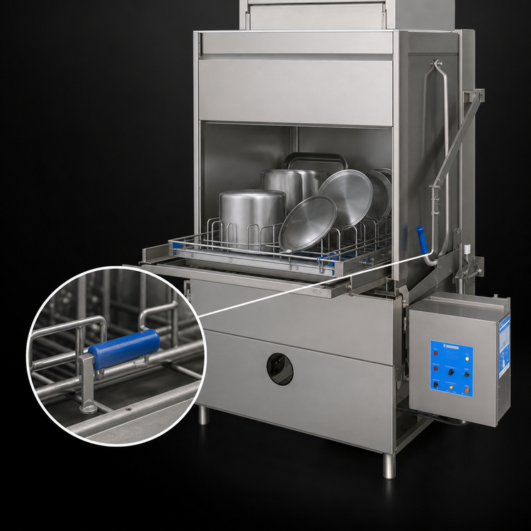Product image #4 for Insinger DA-3 Straight-Thru Door-Type Pot and Pan Washer with Double Rack System