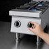 Thumbnail image #4 for Garland Starfire GTOG12-2 Heavy-Duty 12-Inch Countertop Gas Hot Plate with 2 Open Burners