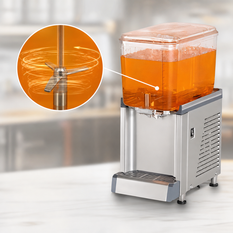 Product image #4 for Crathco Simplicity Bubbler Single-Bowl Pre-Mix Cold Beverage Dispenser, 4.75 Gallon, 120V