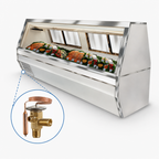 Thumbnail image #4 for Howard-McCray 35 Series R-CFS35-4-LED 50-Inch Remote Fish and Poultry Service Case with Straight Glass and LED Lighting