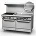 Thumbnail image #4 for Southbend S-Series 60-Inch Commercial Gas Range with 2 Open Burners, 48-Inch Thermostatic Griddle, and 2 Cabinet Bases