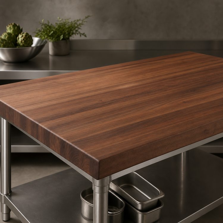 Product image #4 for Boos Block American Black Walnut Edge Grain Kitchen Countertop, 84 x 42 x 2-1/4 Inch, Varnique Finish